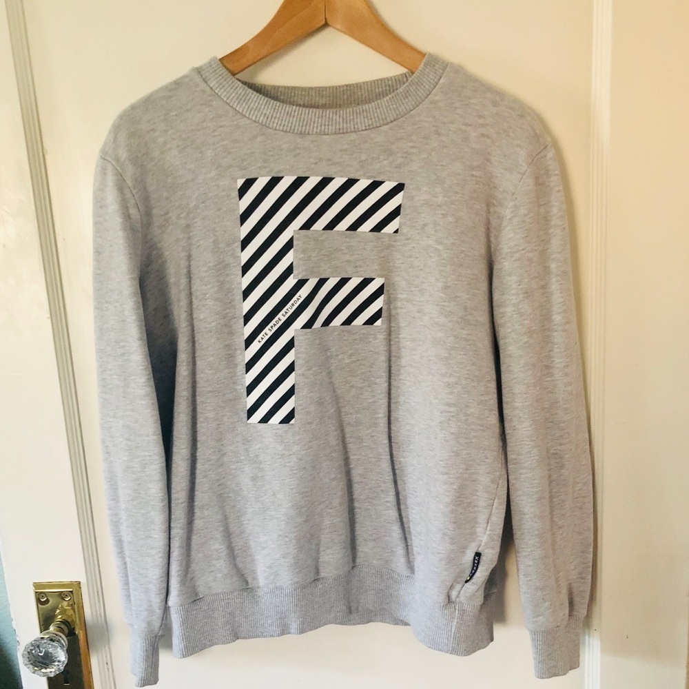 Kate Spade Saturday Letter Crew Neck Sweater